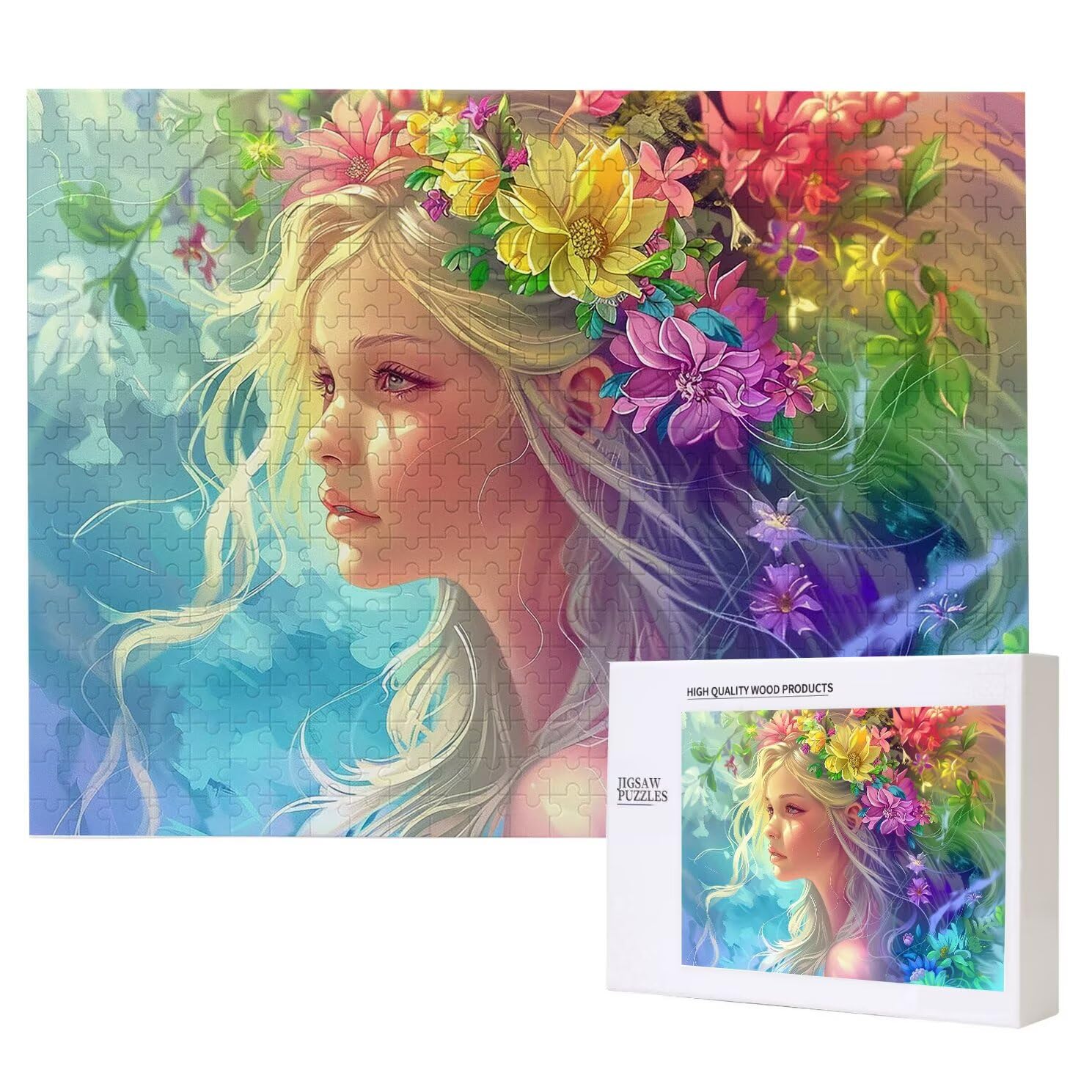Jigsaw Puzzle, 4000 Pezzi Puzzle Classici, Fiore Puzzle Rilassamento Intelligence, Mpossibile Difficile Puzzles impegnativo per adulti Puzzles per Gioco Familiare, Regalo per Amore Amico Donna. K0F-94