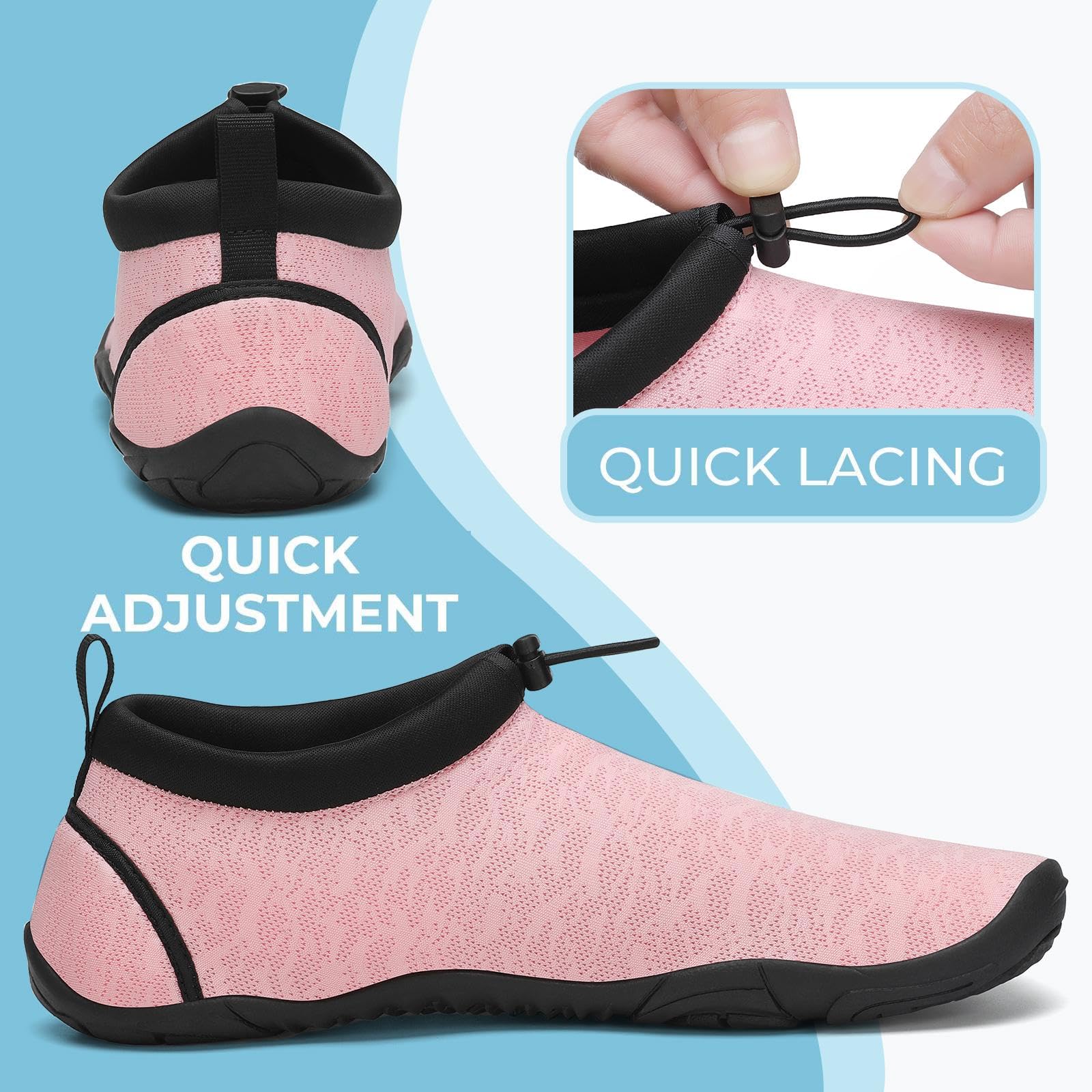 Mishansha Unisex Sport Acquatici Scarpe Donna Leggero Antiscivolo Scarpe da Surf Uomo Summer Immersione Scarpette per Beach Swim Yoga 36-46EU