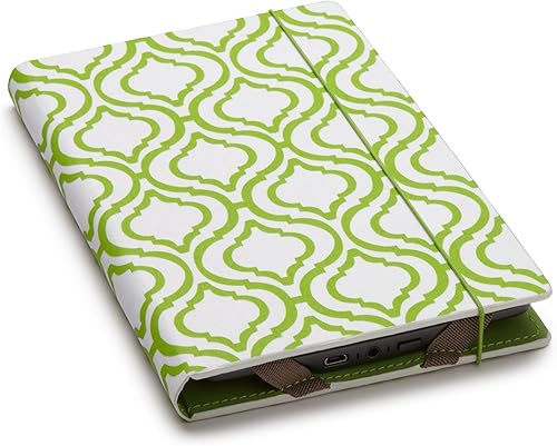 Miniatura 2 de Hansen Cover White & Lime Trellis Print (se adapta a Kindle, Paperwhite y Touch)