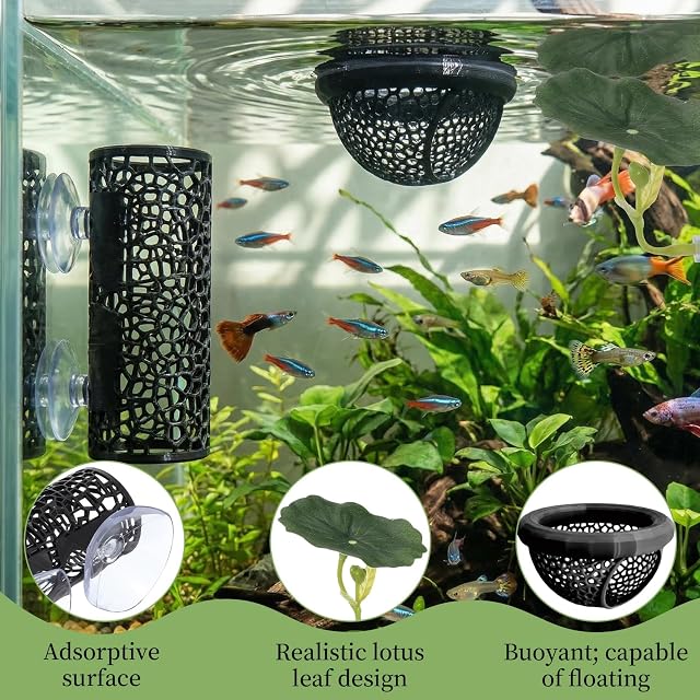 Foto 3 de 8 de ZYEKIU 3 piezas de accesorios de peces Beta, hamaca Beta, accesorios para peceras beta