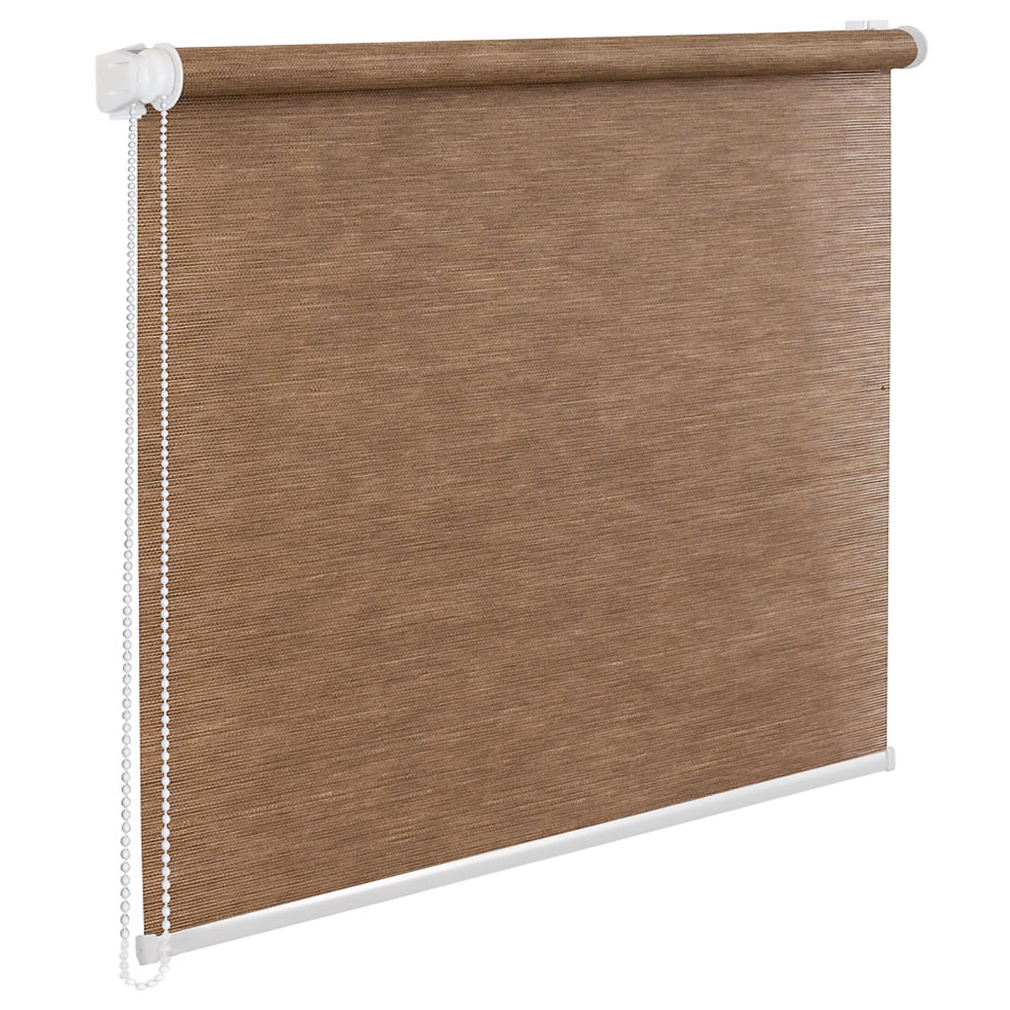 Beautiful Bamboo-Like Stylish Natural Roller Blind in Brown, Choice of 16 Width Sizes, 150cm Drop (50cm (overall width 54.5cm))