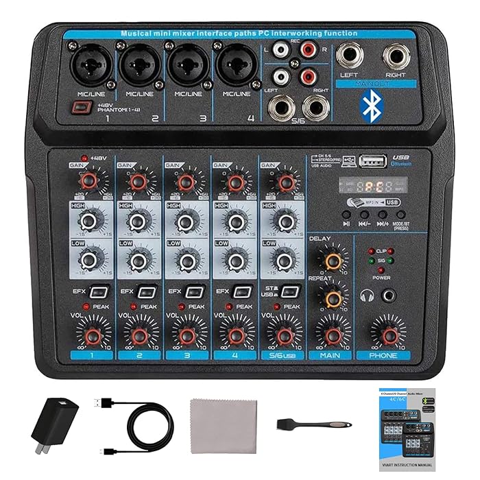 Buy Pyle 2Channel Audio Mixer DJ Sound Controller Interface with USB