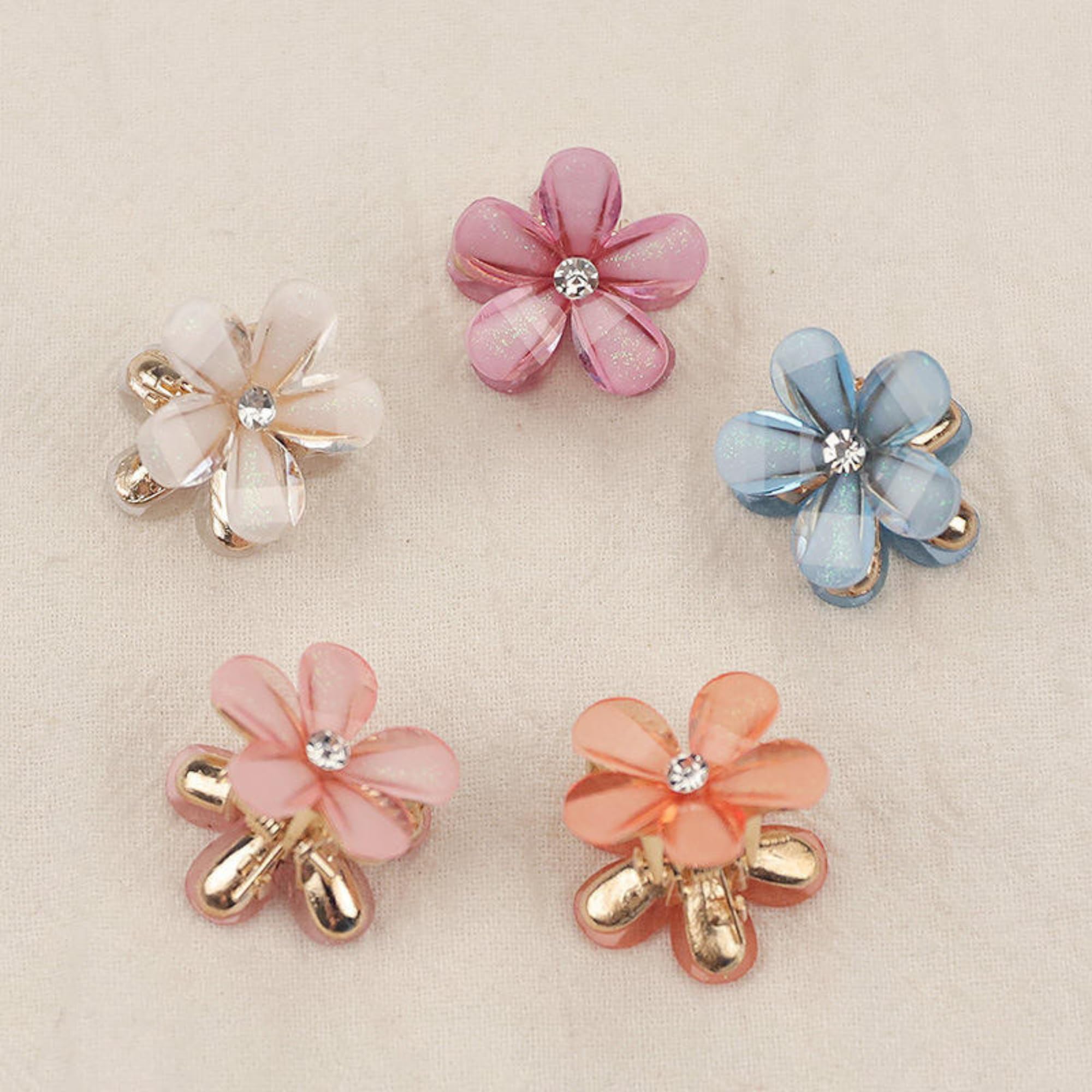 Giggles Boo 5-PCS Mini Flower Hair Claw Clips | Charming Daisy