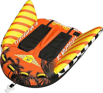 K-Musculo Towable Tubes for Boating - Boat Tubes & Towables, EVA Foam Pads, Drainage, Super Safe Handle, Quick Connector