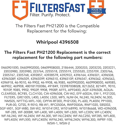 Miniatura 2 de Filters Fast PH21200 Reemplazo compatible para Everydrop EDR5RXD1 Filtro 5, cartucho de carbono para refrigerador dispensador de agua