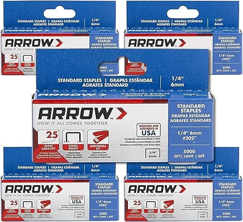 Miniatura 4 de Arrow 202-EK - Grapas estándar de 14 pulgadas de longitud, paquete múltiple de suministros de oficina de acero galvanizado para engrapadoras de