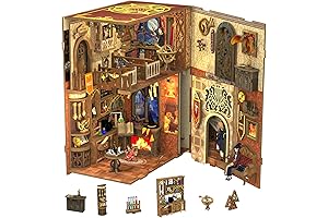 CUTEBEE DIY Book Nook Kit for Harry Potter Fans, DIY Wooden Miniature...