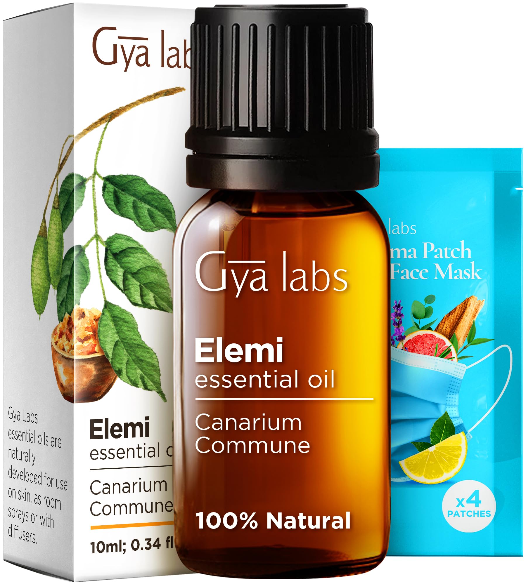 Gya LabsElemi Essential Oil - 0.34 Fl Oz - for Hair, Skin, Diffuser, Aromatherapy & DIY Candle Making ScentClimatePartner certified