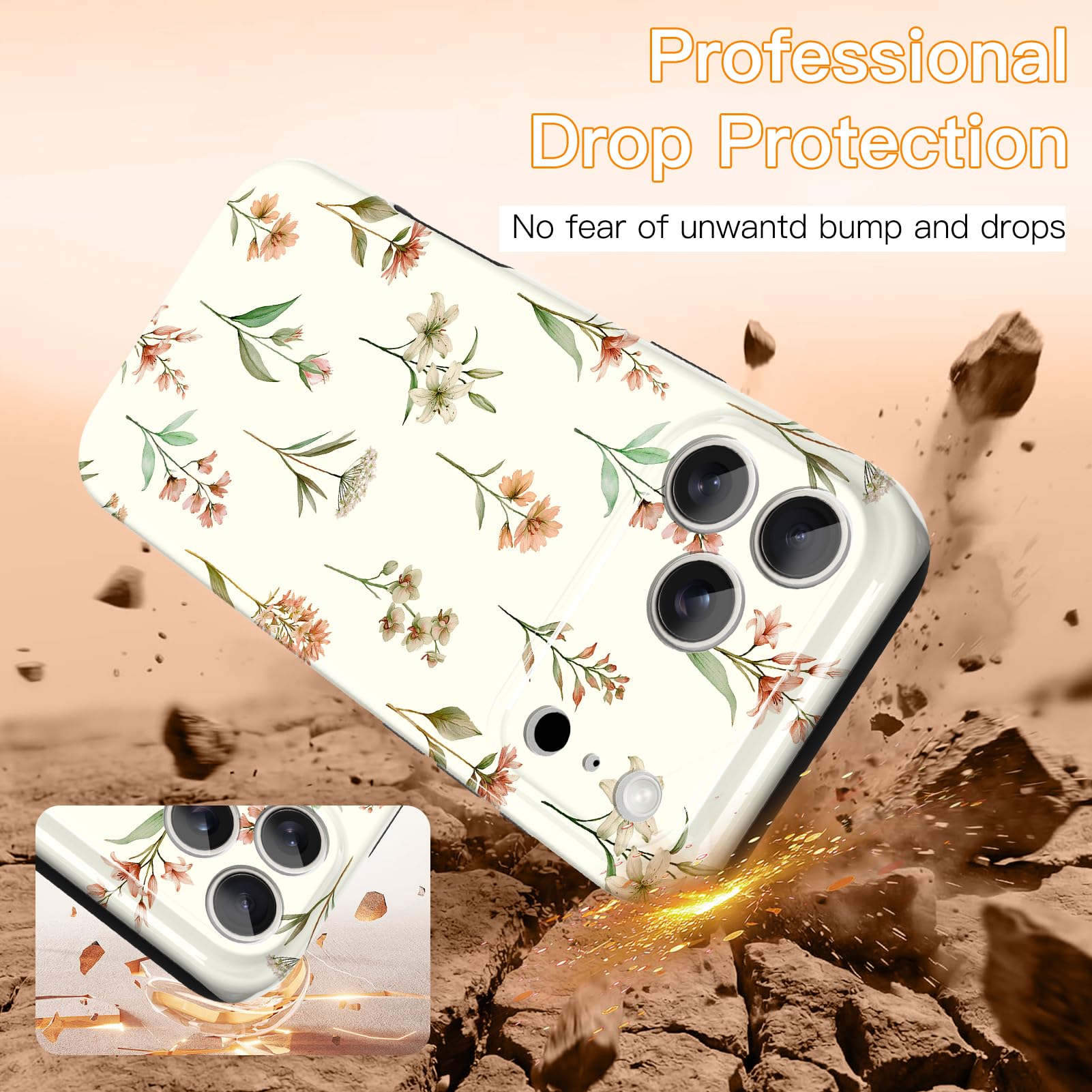 Custodia per iPhone 17 Pro Max, compatibile con MagSafe, bianco