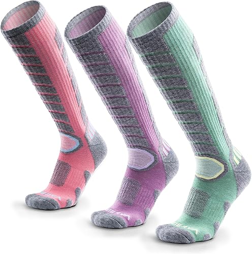 Weierya - Calcetines de esquí, paquete con 2 pares para esquiar, snowboard, deportes en exteriores