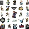 100 Piezas Stickers de Juego Cool de Cartoon The Legend of Zelda | Stickers de Vinilo Estéticos para Scrapbook, Journaling, Laptop, Bumper, Skateboard, Botellas de Agua, Computadora, Teléfono, Cartoon, Casco, Sticker para Auto 3
