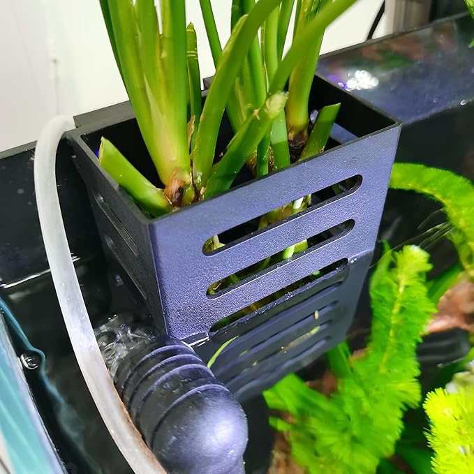 spansee Upgraded Hanging Aquarium Plant Holder, Aquatic