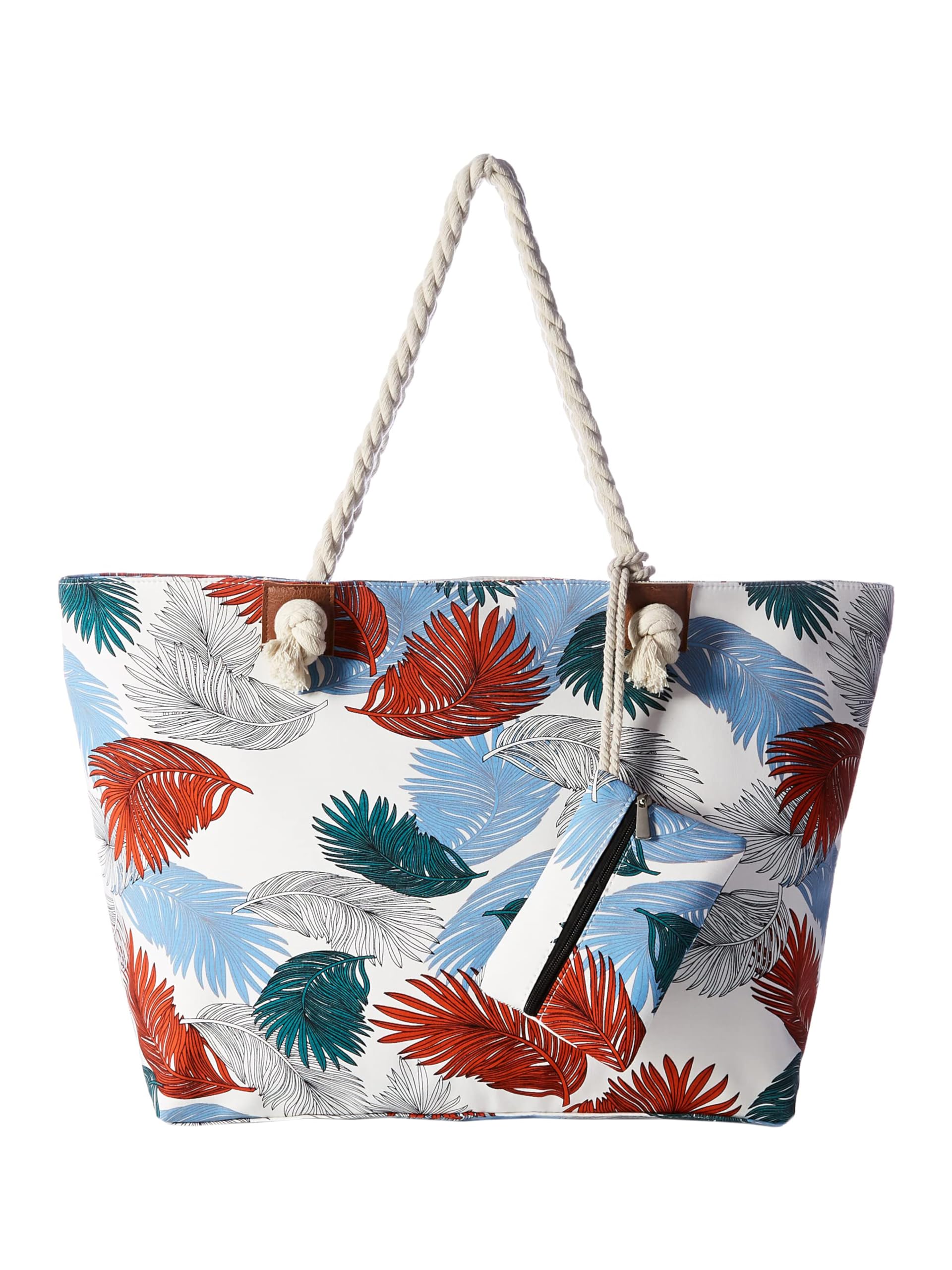 DonDon große Strandtasche XXL mit Reißverschluss - Umhängetasche Damen - große Badetasche für Urlaub vielseitige Shopper Tasche Damen für Strand Urlaub Must Haves Beach bag - Japanese Garden