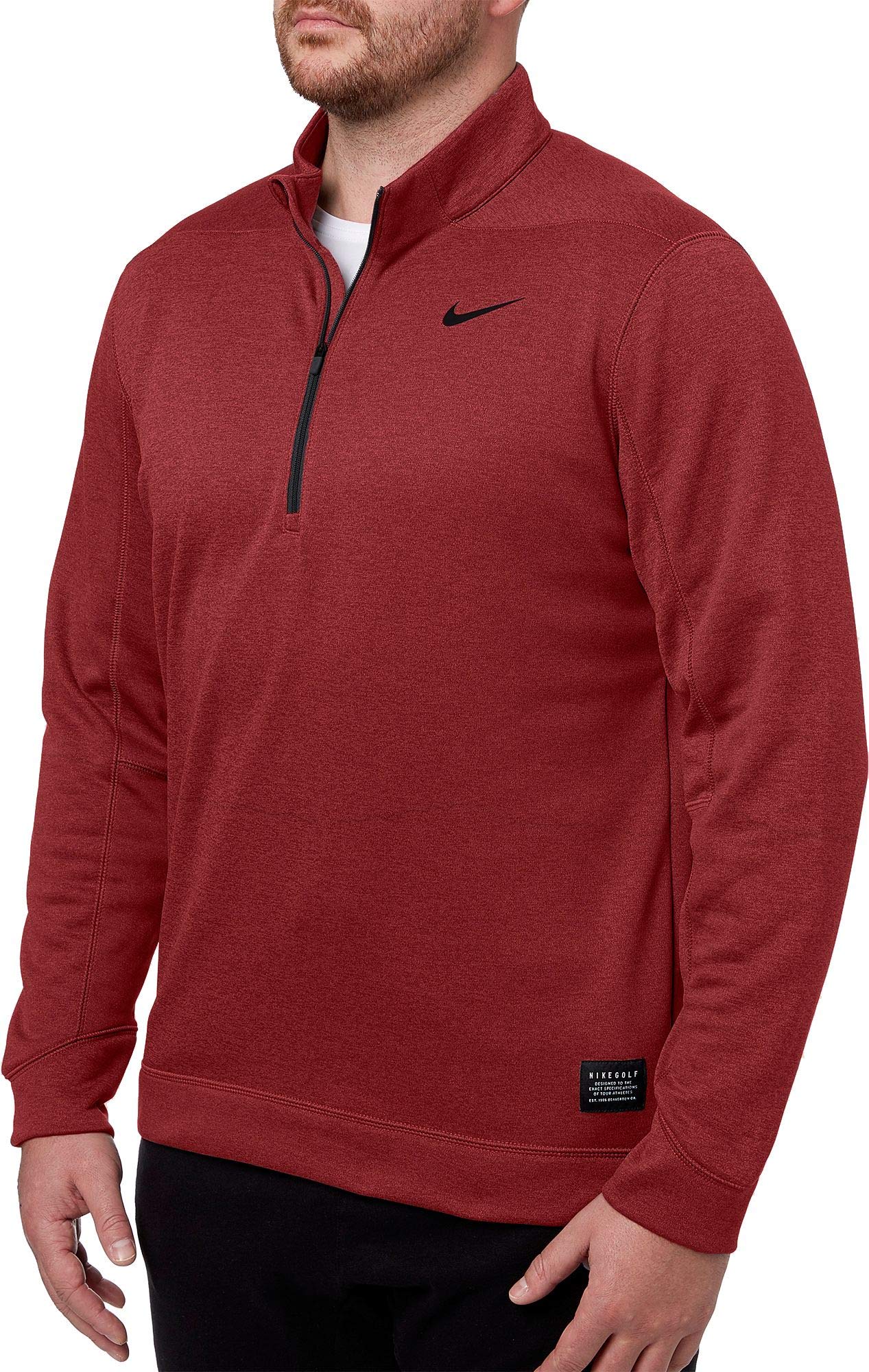 nike men's therma top half zip