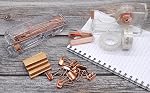 BOMEI PACK Desk Stapler Set, Tape Dispenser with 3Rolls Transparent Tape, Staple Remover with 1000 Staples and 12 Binder Clips, Acrylic Rose Gold Office Accessories Kit