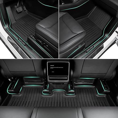 Miniatura 3 de SUPER LINER Alfombrillas compatibles con Honda Civic CoupeCivic SedanCivic Type R2022-2024 (no para Hatchback), juego de alfombrillas de 1 y 2 fila