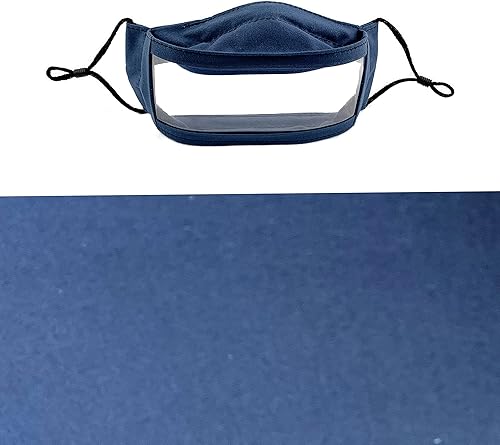 Miniatura 17 de Clear Face Mask/Reusable/Non-Toxic/American Made/Latex-free/No PVC, BPA, Phthalate/Washable/See Through Window Mask Black