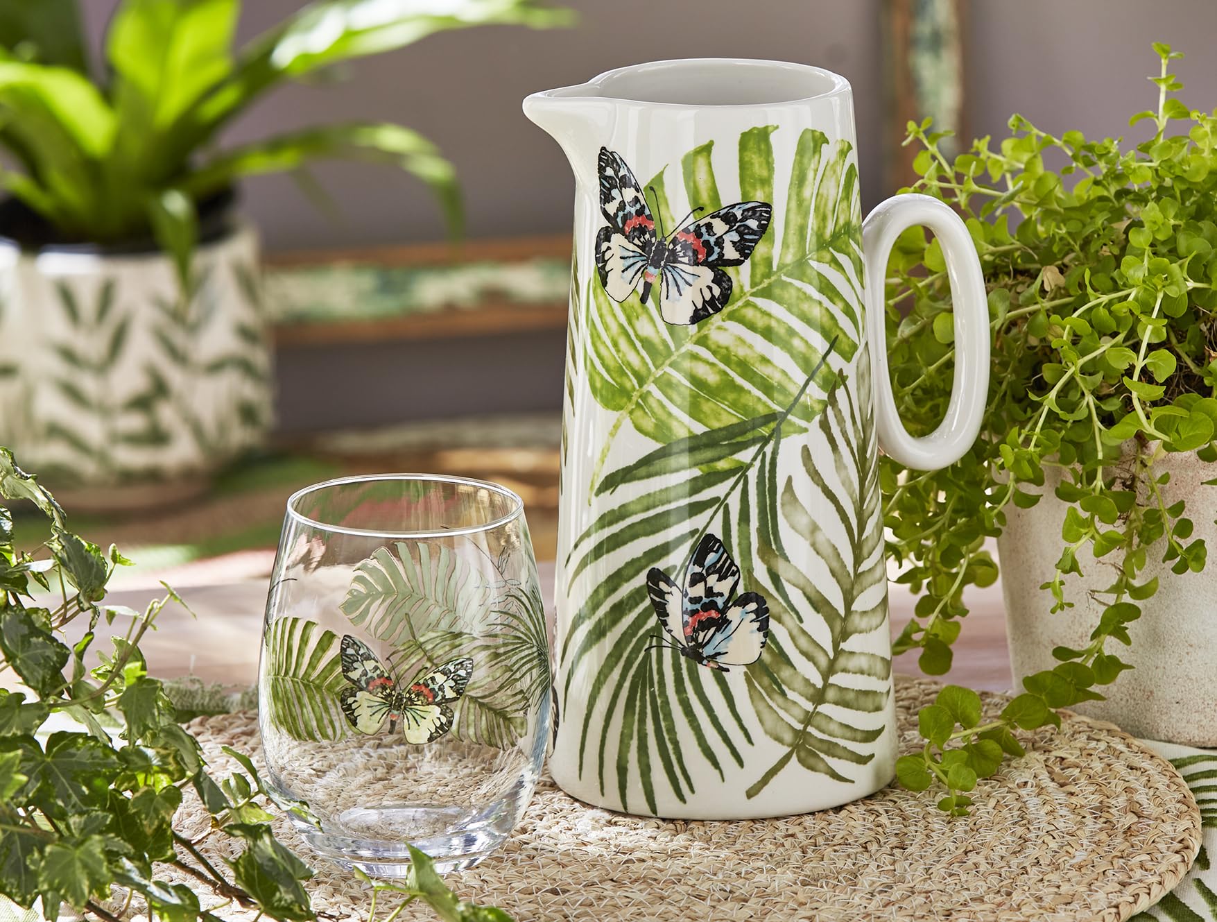 DRW Doser, Natural Rattan, White, 14 x 7 x 7 cm