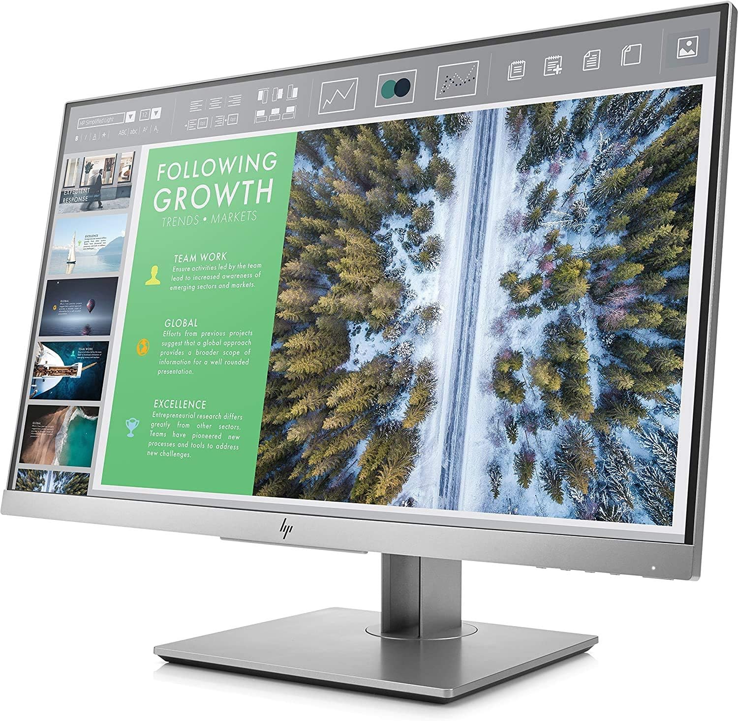 HP EliteDisplay 23-Inch Screen LED-Lit Monitor Silver (1FH46AA#ABA)