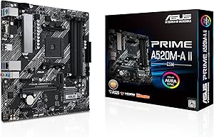 ASUS Prime A520M-A II/CSM A520 AM4 Micro ATX