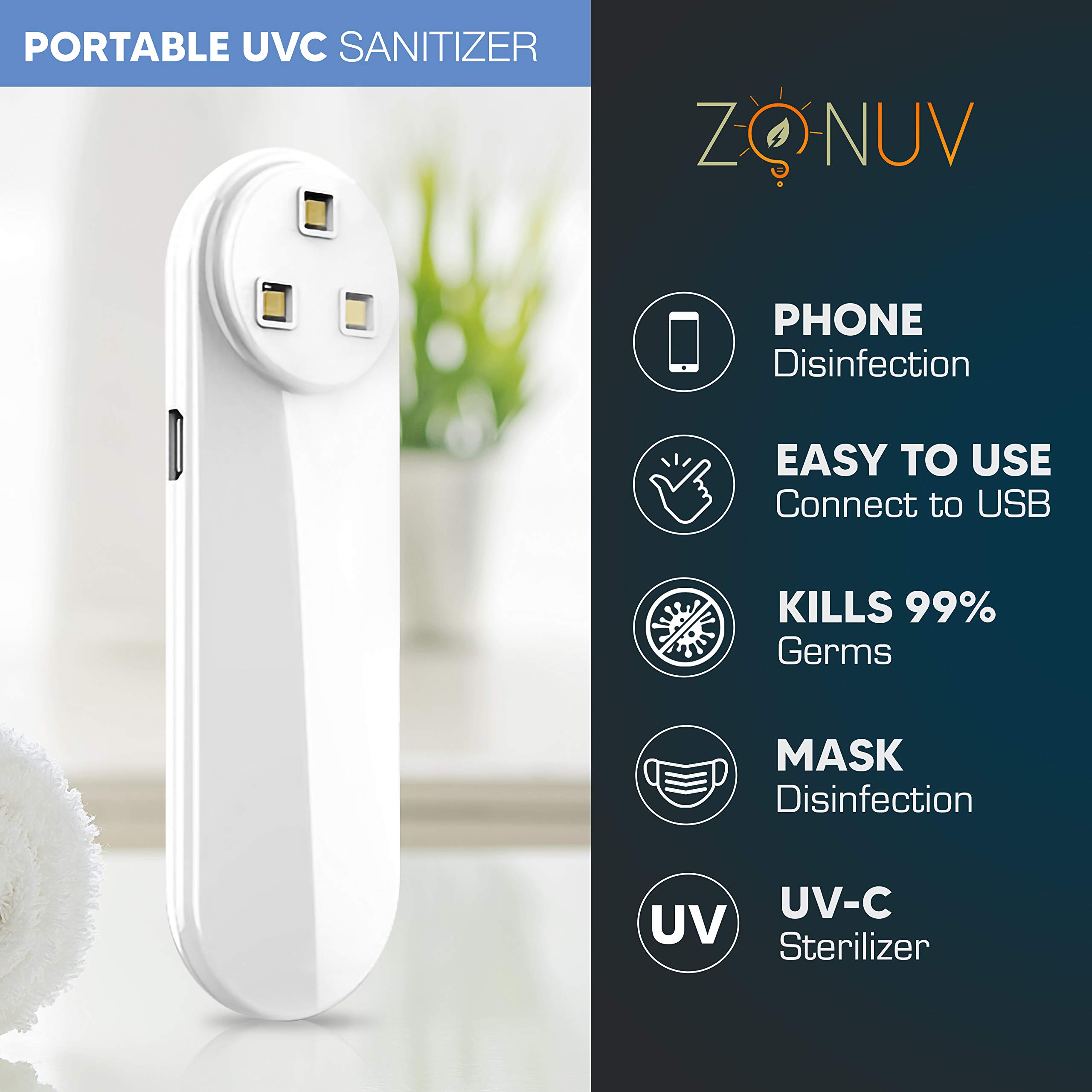 Stérilisateur de brosse à dents UV portable GAROSA - Désinfection