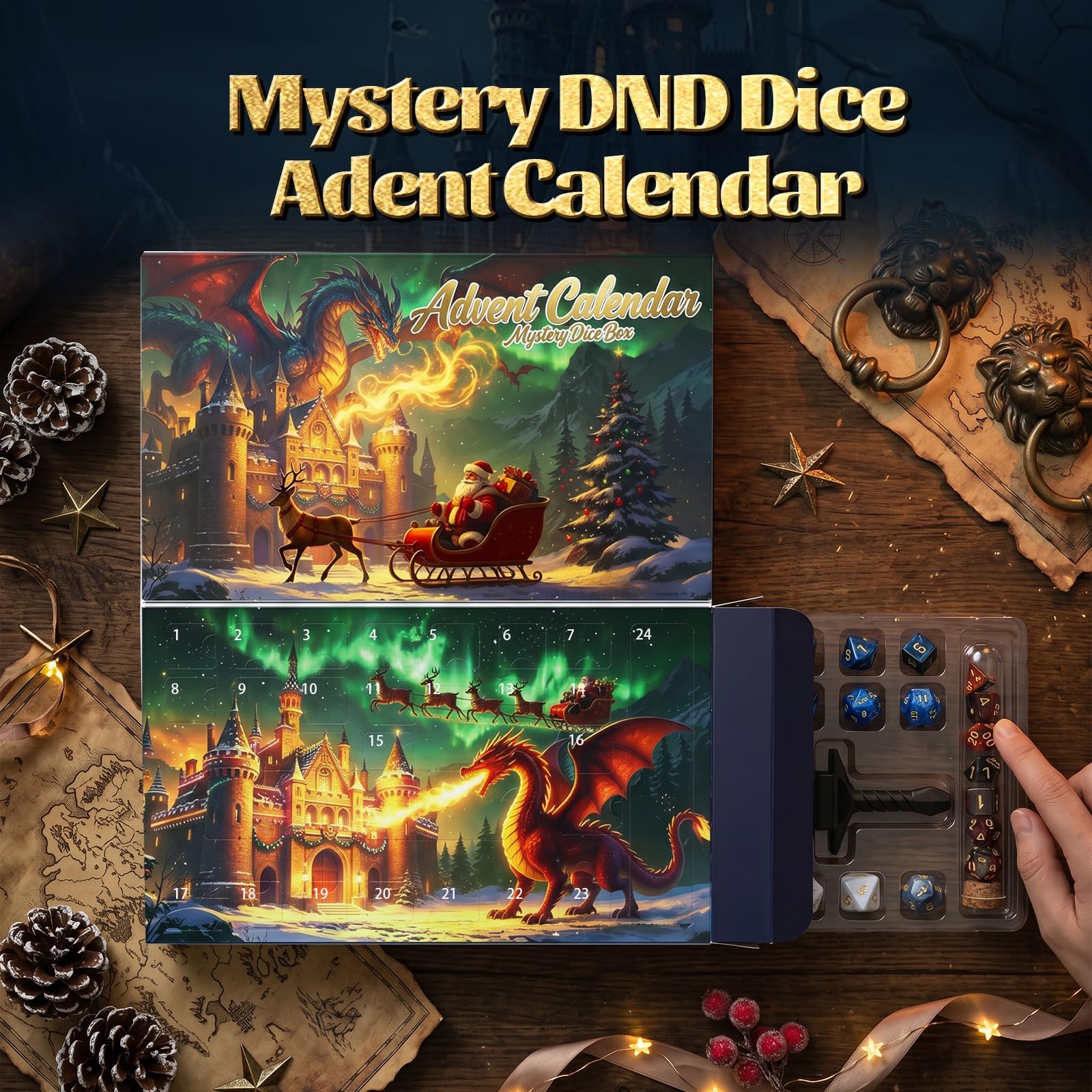 SkyRoad Calendrier de l'Avent 2026, jeux de table, cadeaux pour enfants, donjons, dragons
