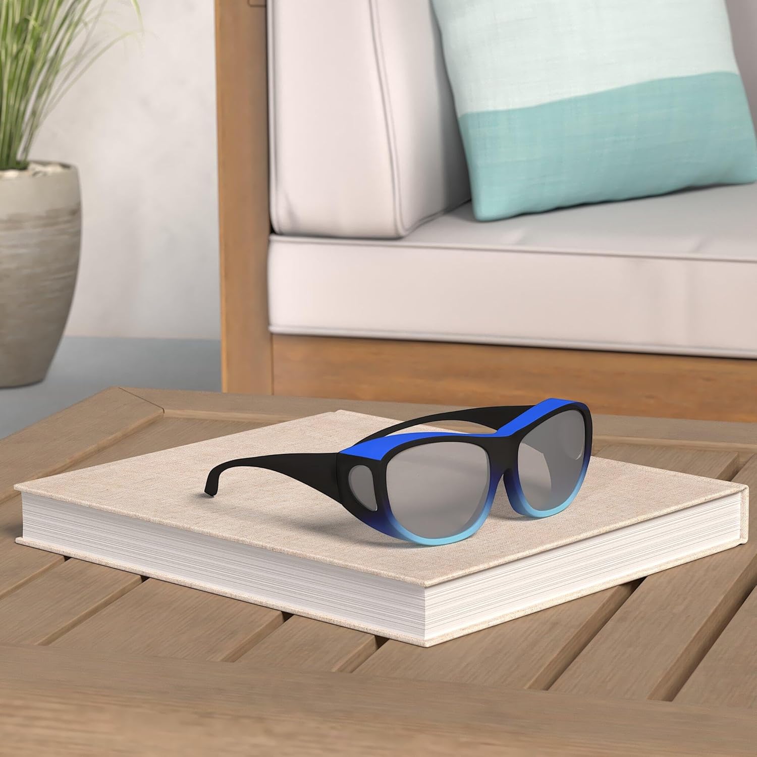 Fit Over Sunglasses Polarized Lens Case Included Wear Over Prescription Eyeglasses 100% UV Protection for Men and Women - Image 2