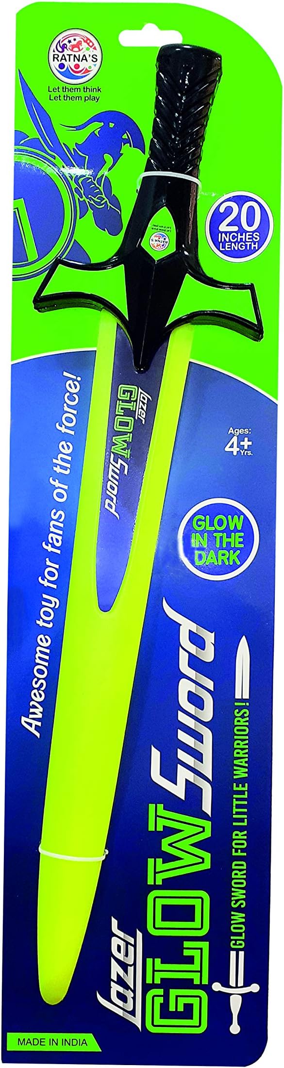 Ratna's Lazer Glow Sword Senior Size 50 cm, Plastic Pretend Play Toy for Kids