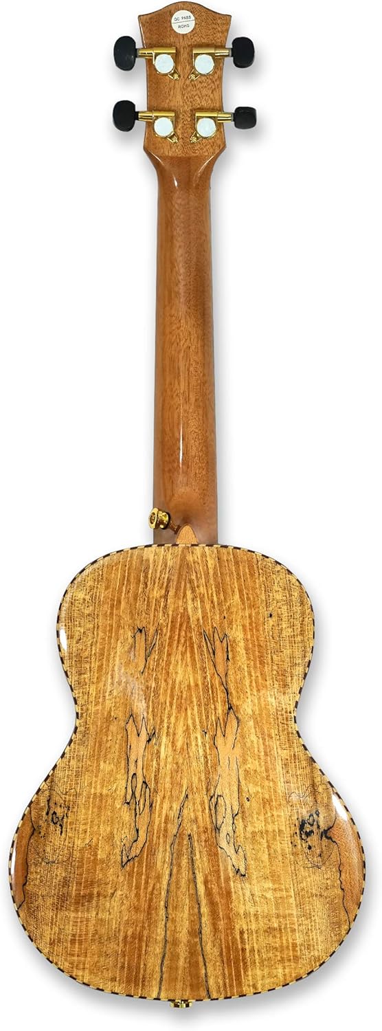 26" 4 Strings Hawaiian Tenor acoustic Ukulele, Canadian Spalted Maple Body