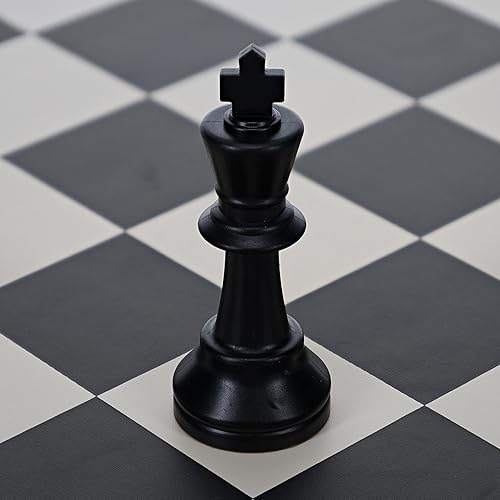 Miniatura 3 de WE Games Pieza de ajedrez Staunton de repuesto, Dark King para juego de ajedrez de torneo, pieza de ajedrez de plástico con fondo de fieltro, diseño