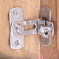 Vista 2 de 3 pulgadas el 90 puerta hebilla perno granero cerradura de puerta de ángulo recto pestillo de doblez Hasp Inodoro puertas y ventanas