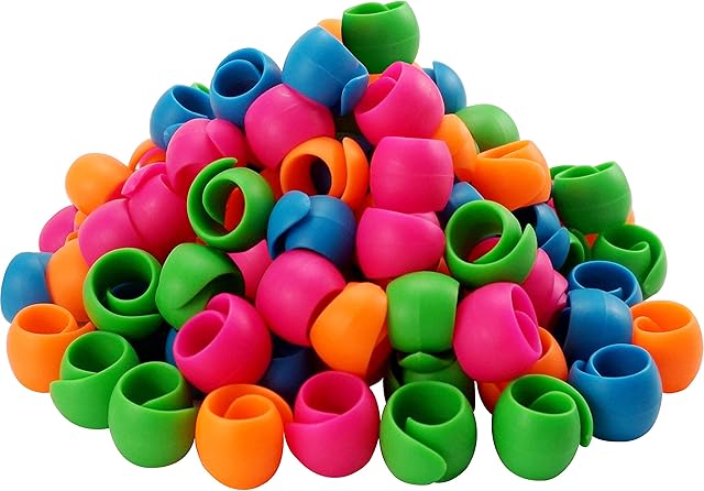 New brothread 100pcs Thread Spool Huggers / Spool Savers - Prevent Thread Tails from Unwinding - No Loose Ends for Sewing and Embroidery Machine Thread Spools