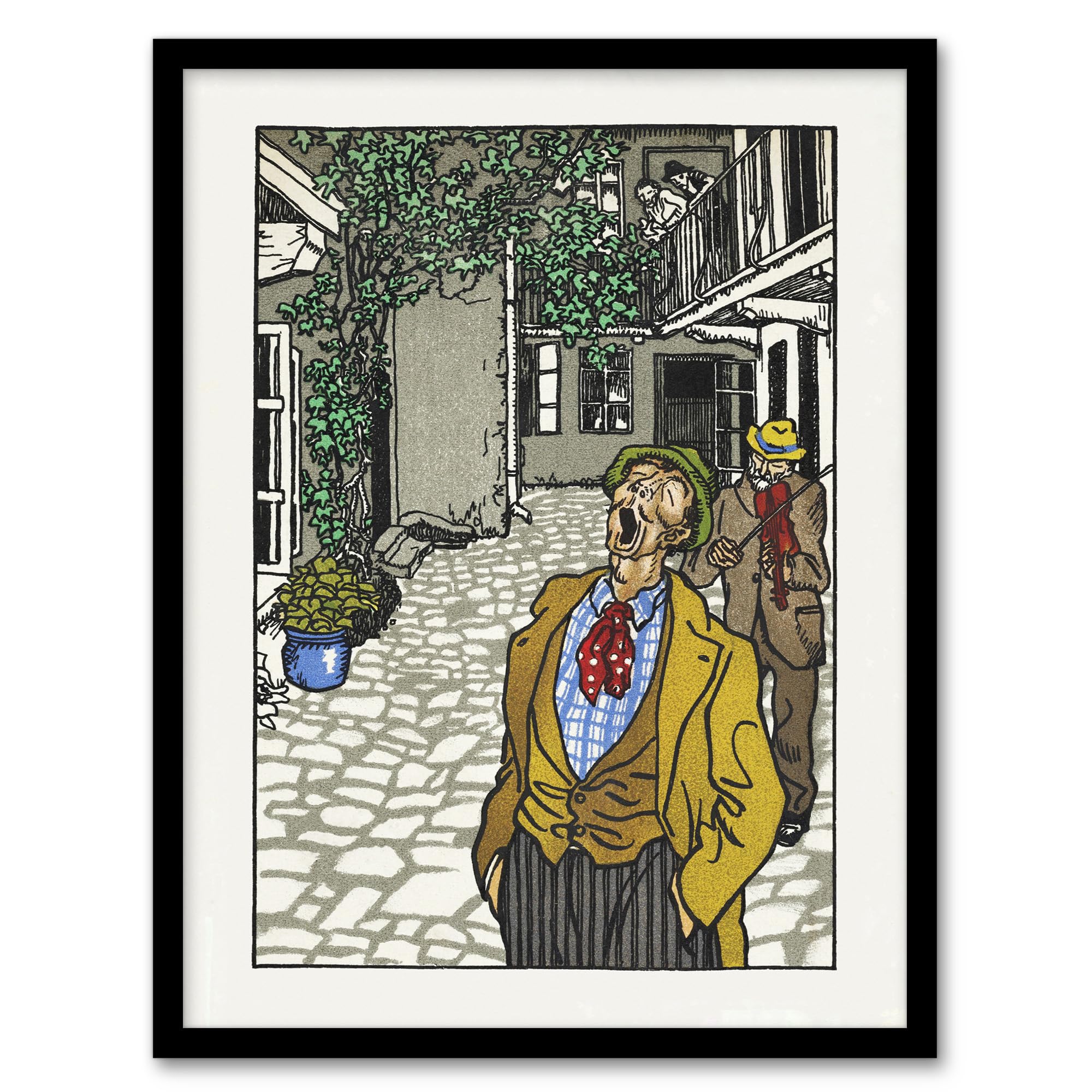 Artery8 Framed Wall Art Print - Singer Musician - Moriz Jung - A4