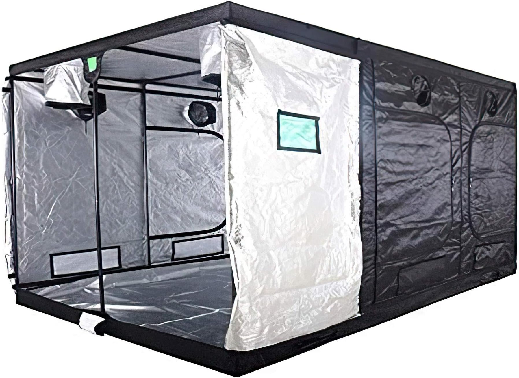 BudBoxPro XL, XXL-HL, Titan Plus & Titan 2 Plus - Silver Lining Grow Room Tents (Titan 2-360x240x200)