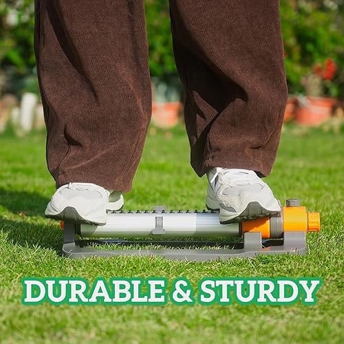 Miniatura 5 de LINEX Aspersores de agua oscilantes para patio, jardín y césped para gran área al aire libre con rociador ajustable