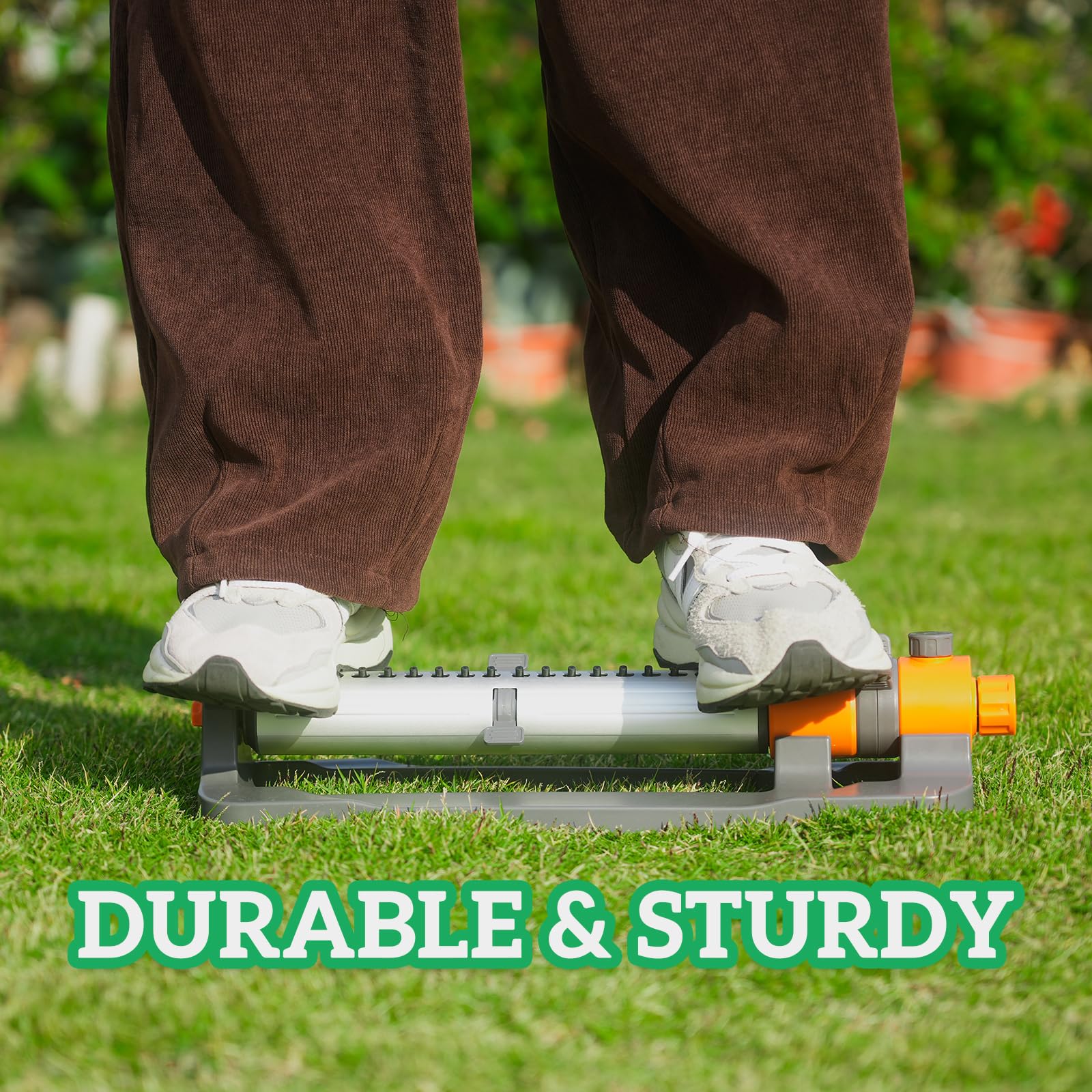 LINEX Irrigatori ad acqua oscillanti per cortile, giardino e prato per grandi aree esterne con spray regolabile