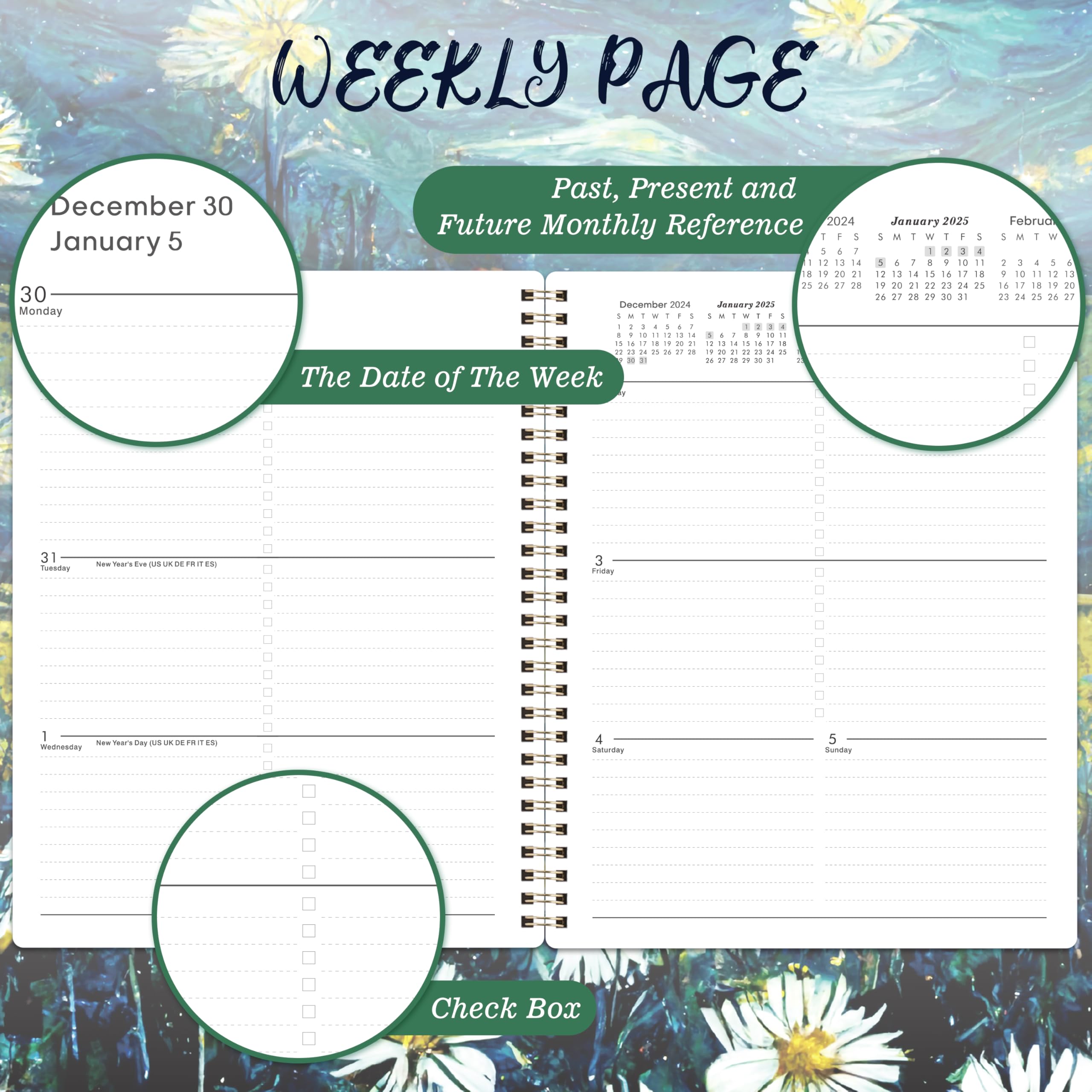Snapklik.com : 2025 Planner - 2025 Weekly Monthly Planner, Jan 2025 ...