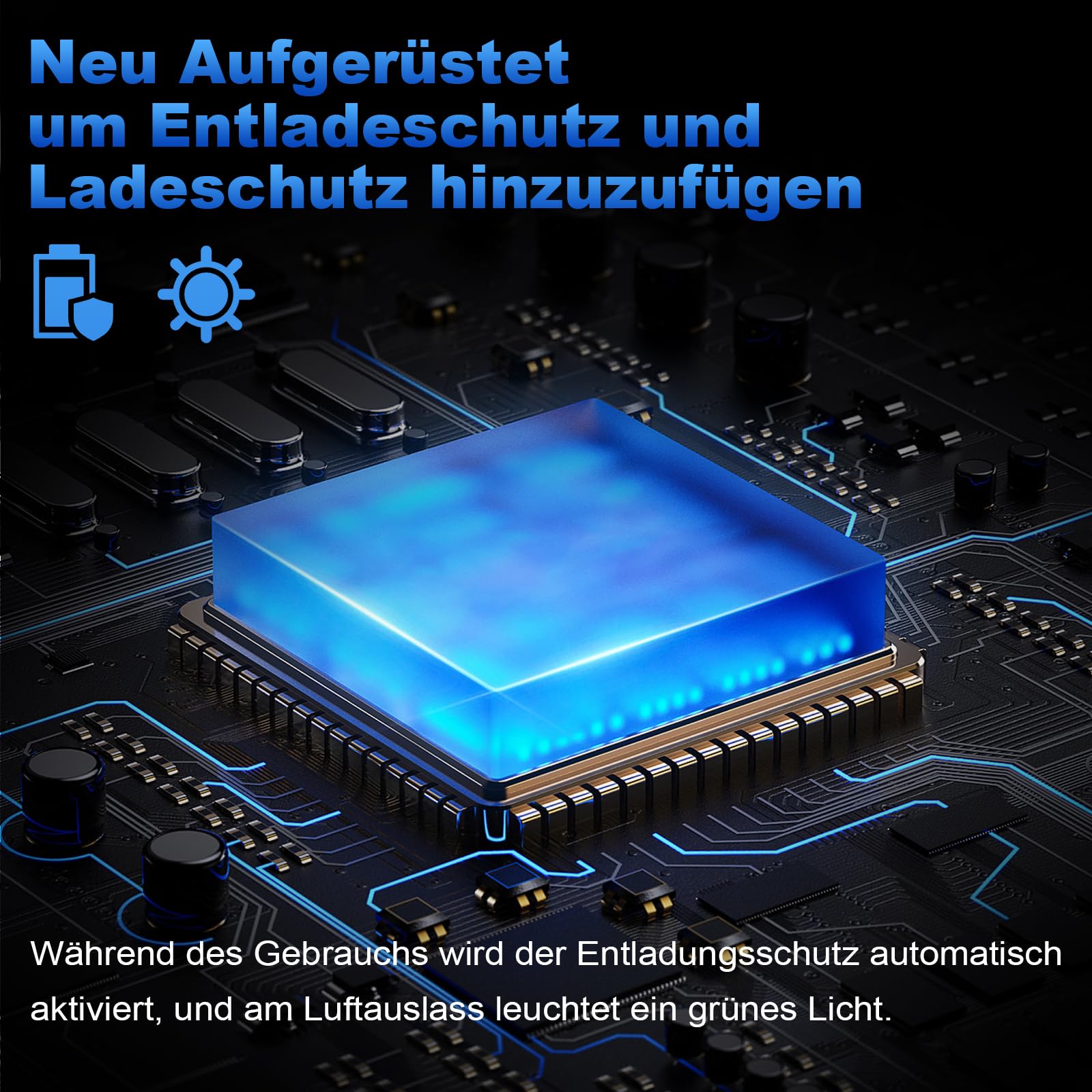 Electric Air Duster, Elektrische Staubgebläse-130,000 U/min Super Power Mini Gebläse, Stufenloses Getriebe Turbo Fan, Cordless Staubgebläse für Computer, Tastatur, Outdoor, Haus und Auto