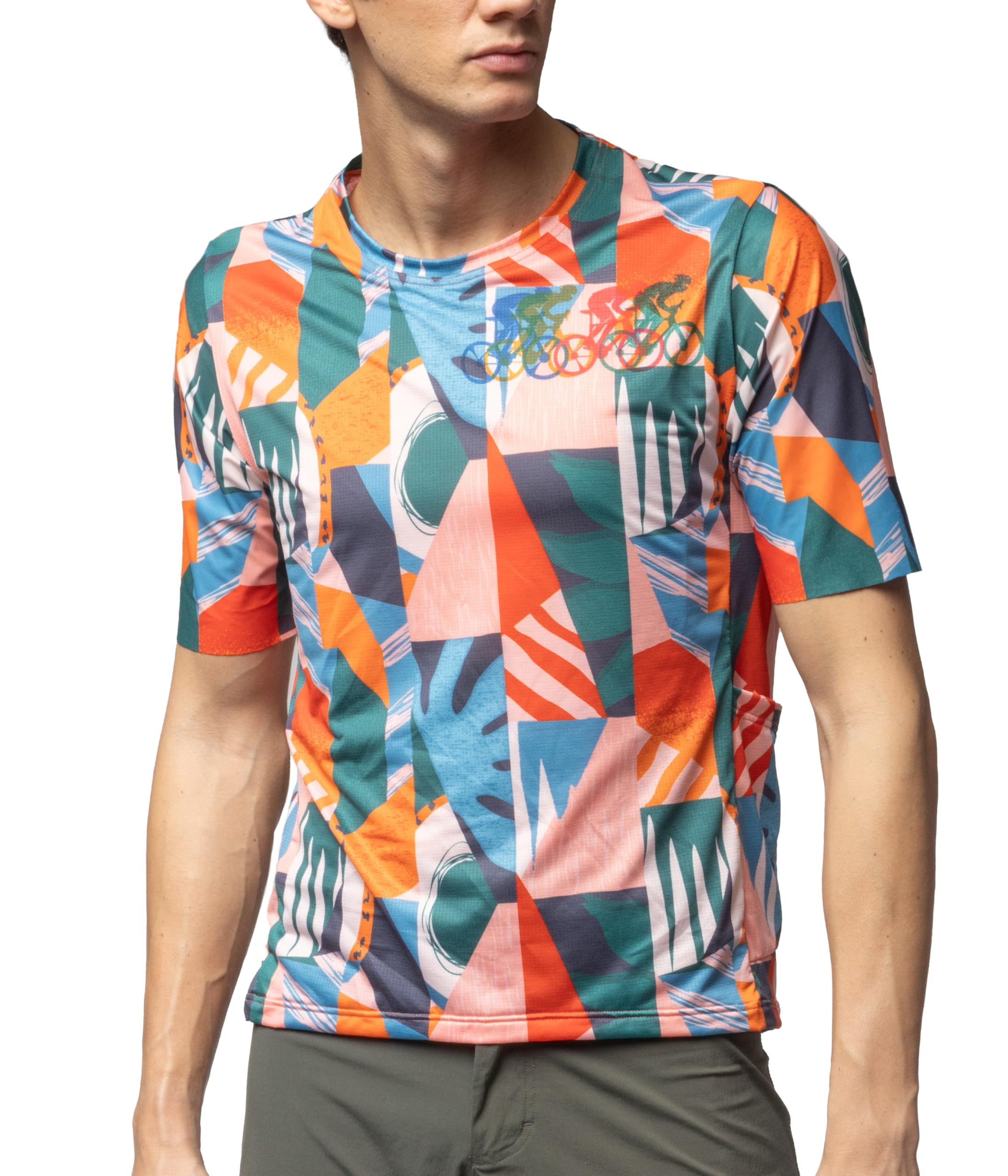 Alé Cycling Men's Off-Road/Gravel | Savana Short Sleeve Cycling Jersey, Multicolor, M