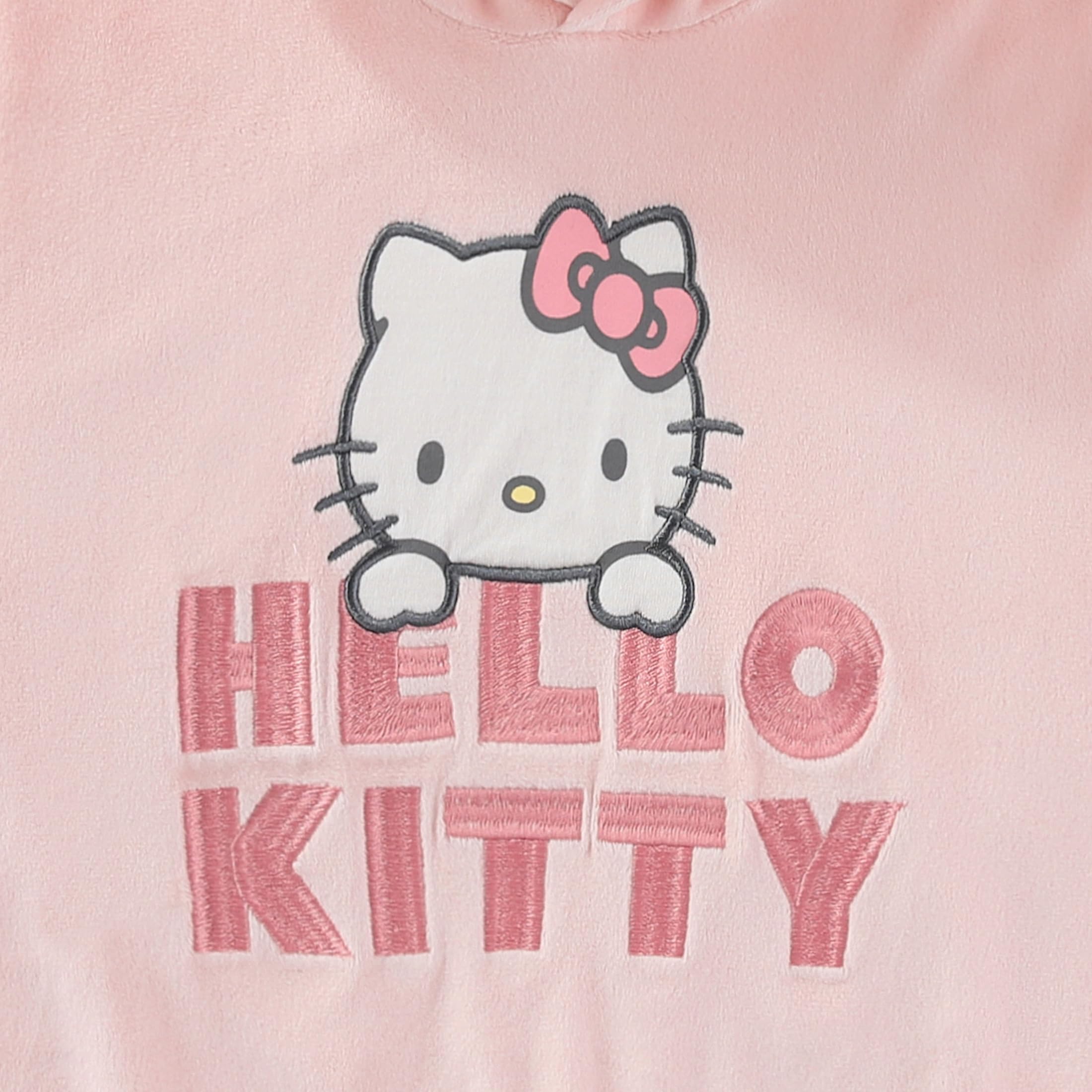 Hello Kitty Sanrio Mädchen-Kapuzenpullover und Velours-Hose für große Kinder