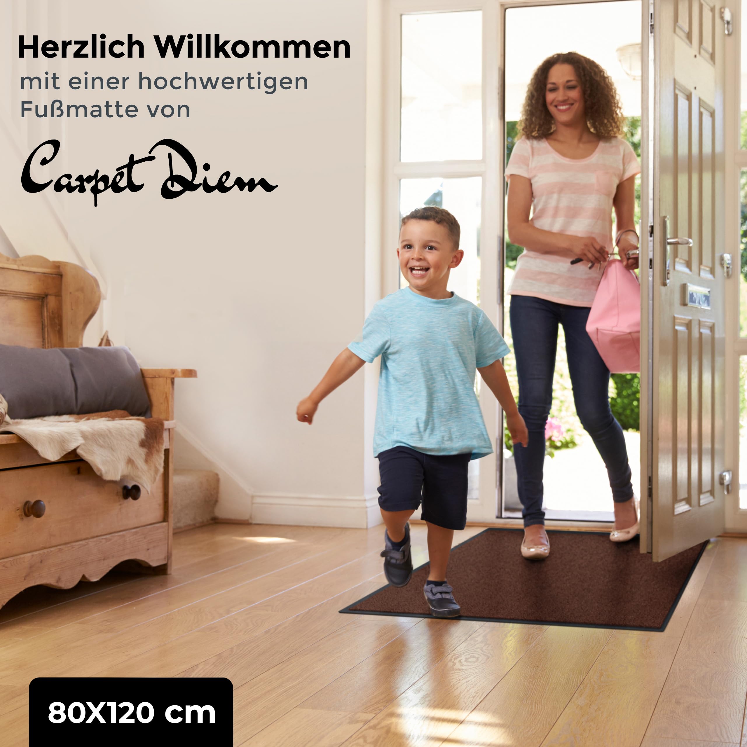 Buitenmat of inloopmat groen - 120 x 180 cm