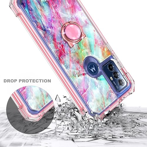 Miniatura 5 de NGB Supremacy Compatible con Motorola Moto G Play 2023, protección de cuerpo completo con protector de pantalla integrado soporte de anillocorrea de