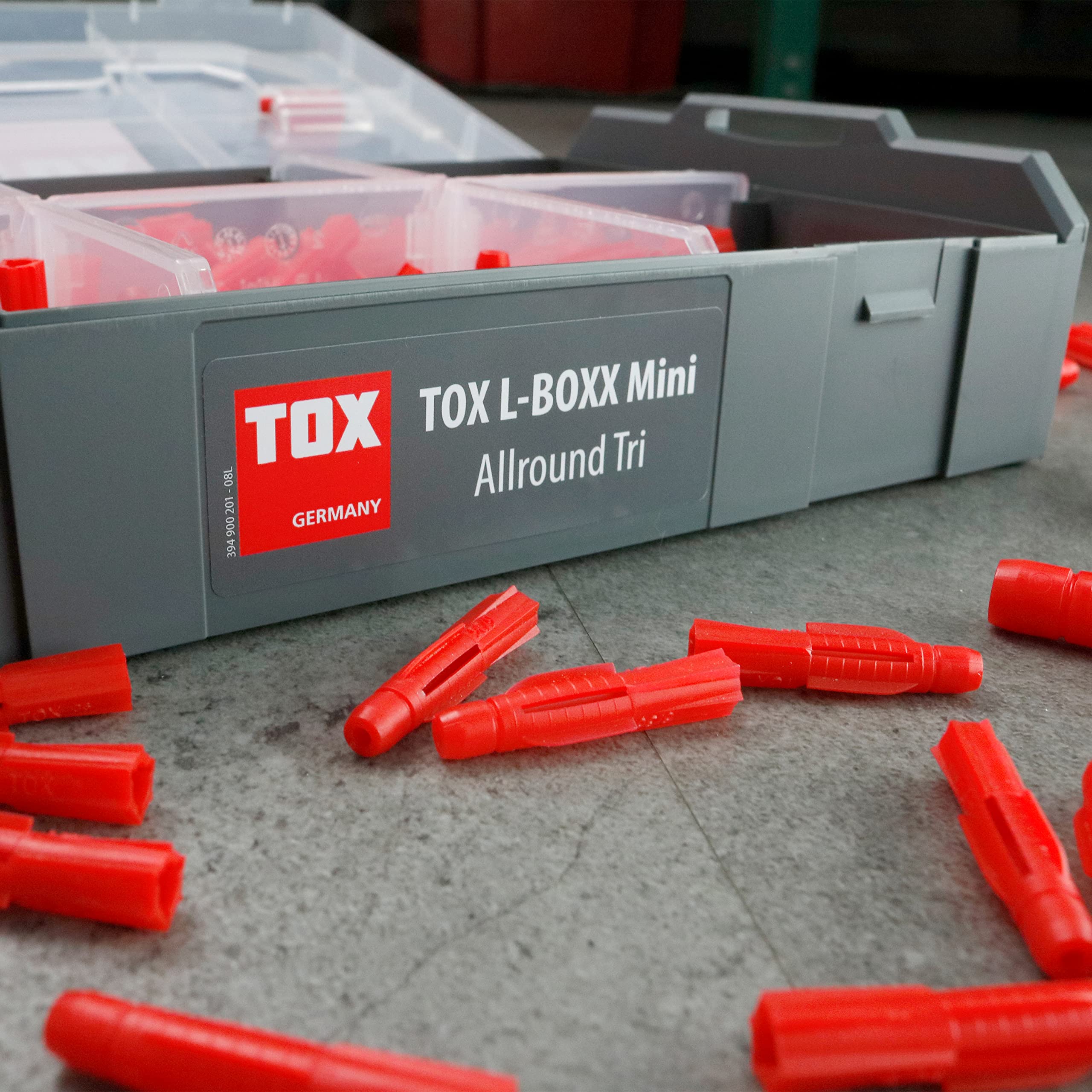 L-BOXX Micro Allround Tri 6/8 S en boîte de tri empilable et encliquetable, avec chevilles
