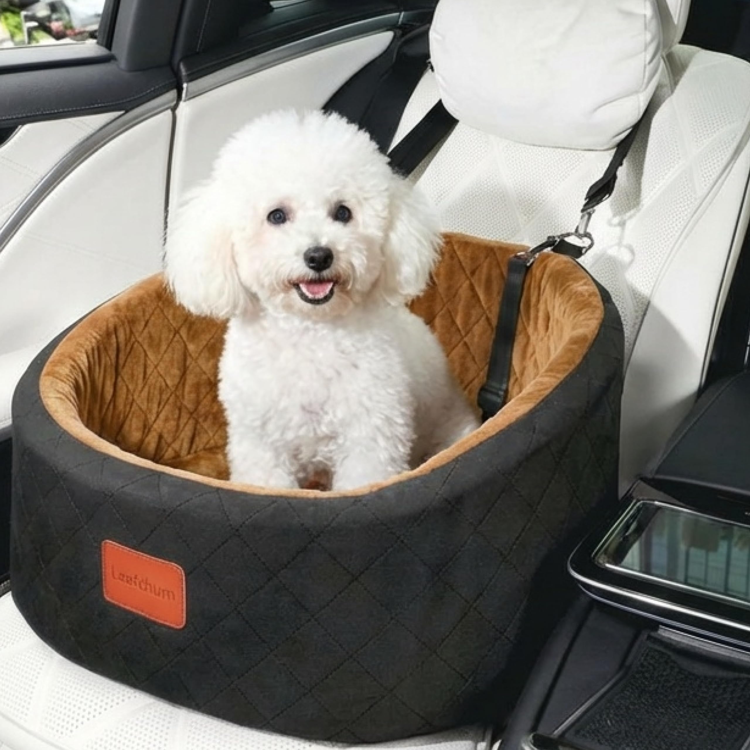 新品　Lealchum ドライブボックス　ドライブシート　ペットベッド Amazon.co.jp: Lealchum 犬 ドライブボックス ドライブベッド 車 中型