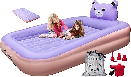 Cama de aire plegable para niños, cama de viaje para niños, colchón de aire para niños, cama de aire para niños, cama de viaje inflable, cama de