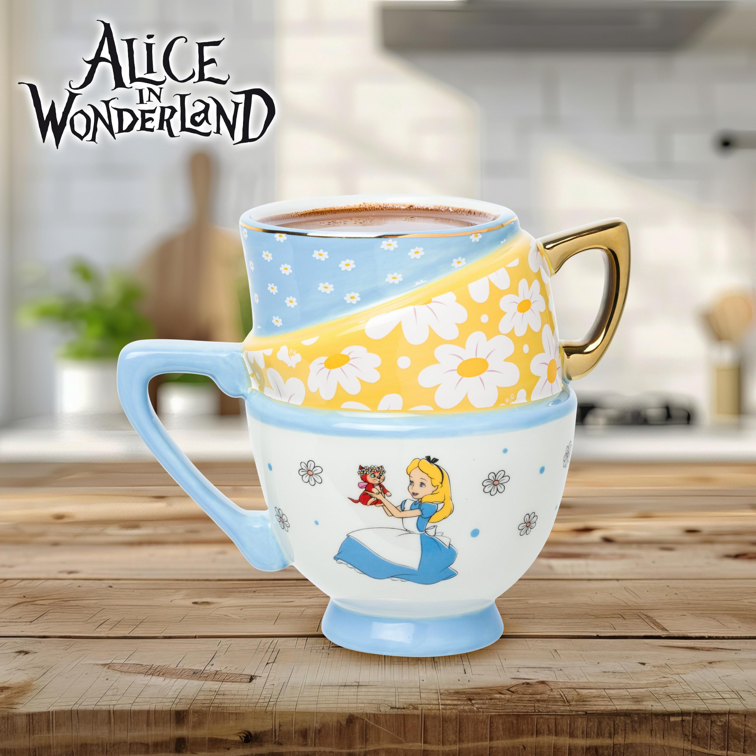 Disney Alice in Wonderland 70周年 ボウル＆カップ Amazon.com: Silver Buffalo Disney Alice in Wonderland and Dinah