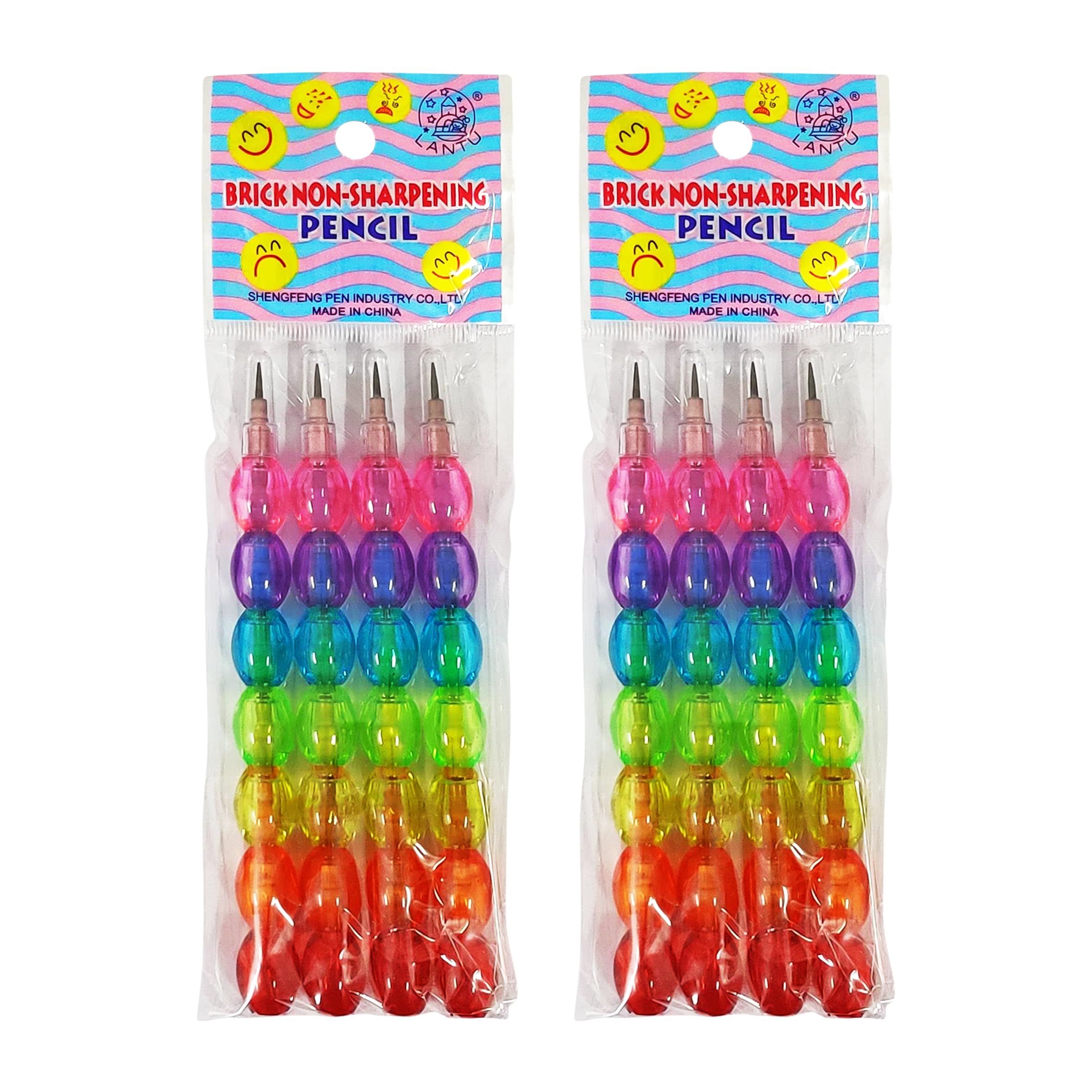 Parteet Stack Smiley Crayons & Pencil Set for Kids