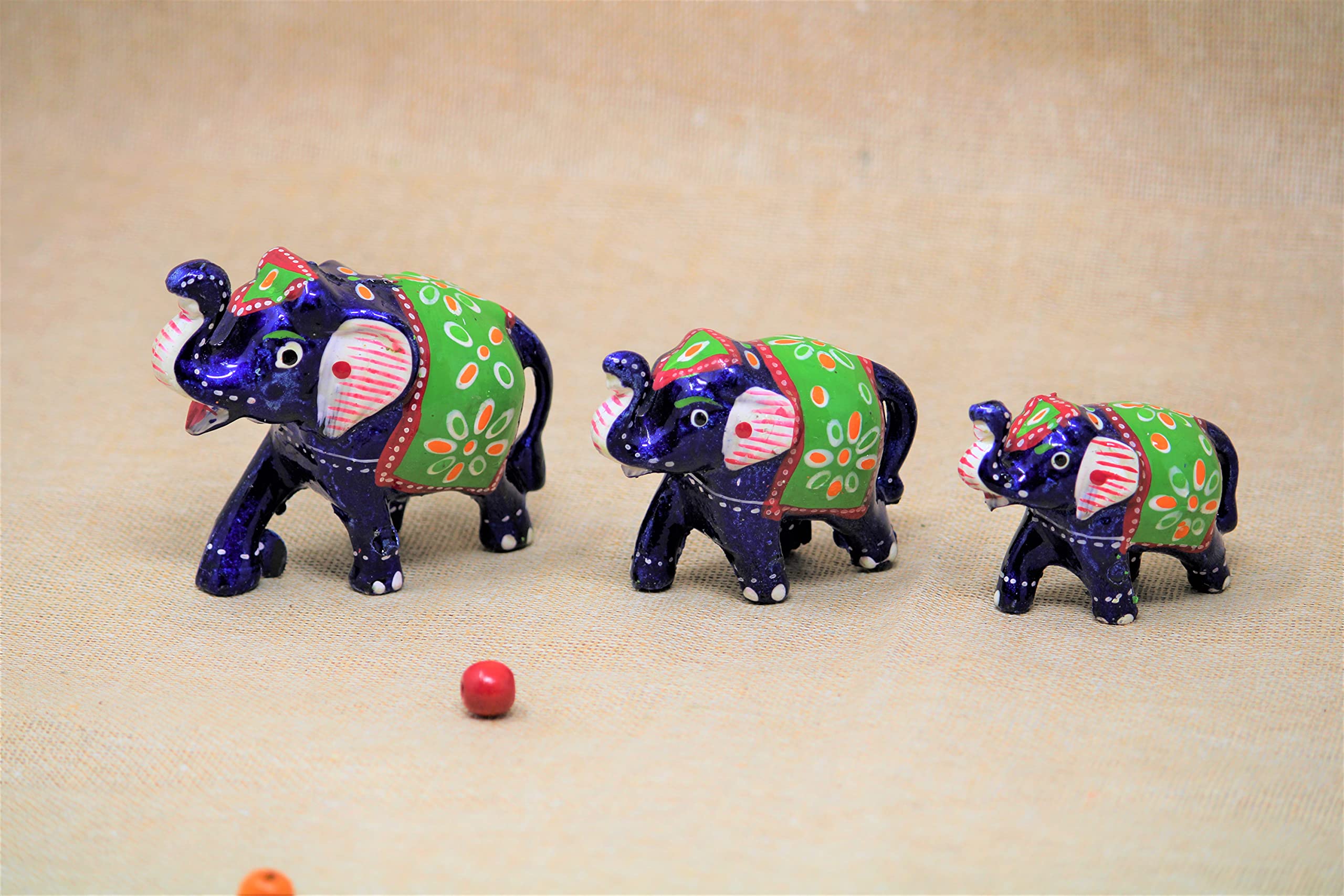 JH Gallery Plastic Elephant Showpiece, 8x7x6 cm, Blue, Set of 3 (B08P51L4V6) Amazon Price History, Amazon Price Tracker