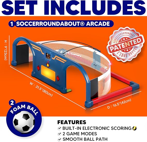 Soccer Trainer, Kids Soccer Exercises Training Set | Improve Agility First Touch Ball Control & Foot-Eye Coordination Hand-Eye