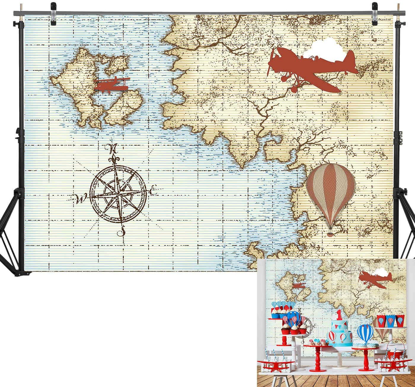 Yeele 10x10ft Aircraft Biplane Photo Backdrop Vinyl Airplane Wing - View #8